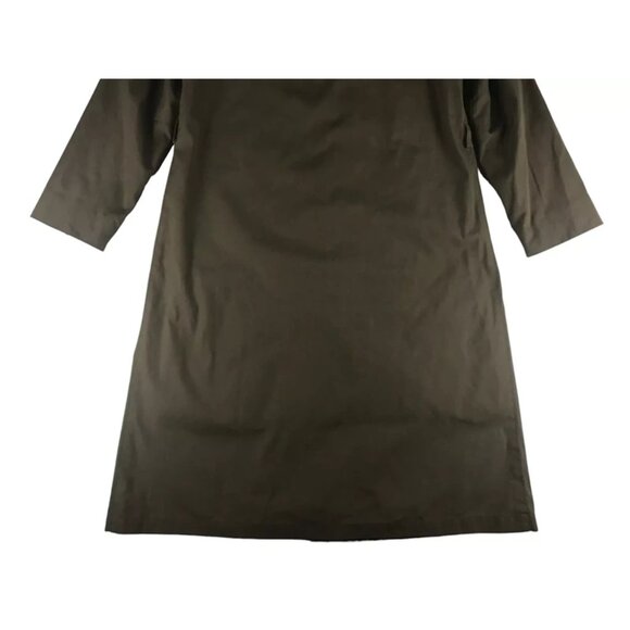 London Fog Maincoats Mens Khaki Lined Collared Button Front Trench Coat Size 8 - Picture 10 of 10